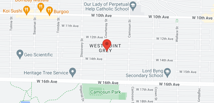 map of 4198 W 13TH AVENUE